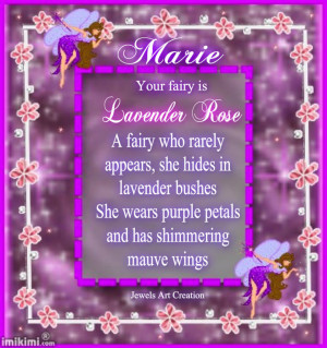 Marie Fairy Name