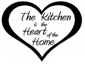 Wholesale - The Kitchen Heart of the Home - Vinyl Wall Quote Decal ...