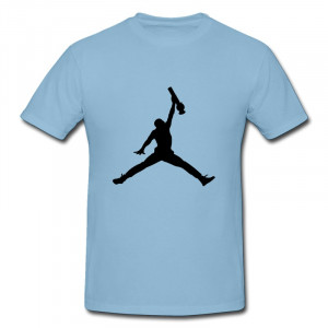 2014 Style Gildan Boy's Teeshirt Jordan Logo with Bong instead of ball ...
