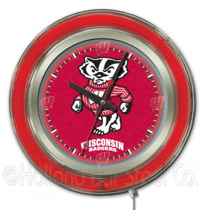 The University of Wisconsin Badgers Clock