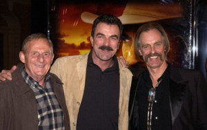 Tom Selleck, Keith Carradine and Simon Wincer at event of Monte Walsh ...