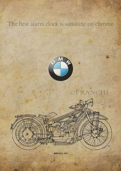 BMW R32 1923 Classic Motorcycles quote The best by drawspots, $38.00