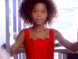 See That Red Dress from Annie| Annie, Movie News, Quvenzhane Wallis