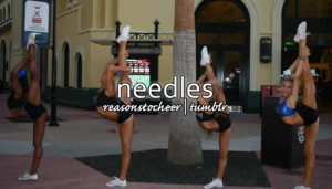 cheer needle | Tumblr