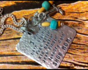 Stock Show Quotes Livestock show mom necklace