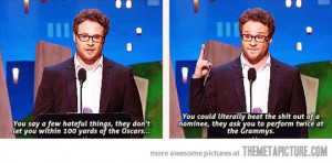 Funny photos funny Seth Rogen suit