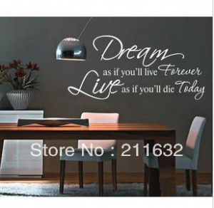 Free-Shipping-Dream-Inspirational-Quotes-Home-Room-Decor-Decorative ...