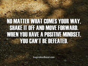 Positive Mindset Cant be Defeated