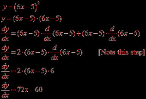 Now use both forms of the chain rule to solve the problem above: