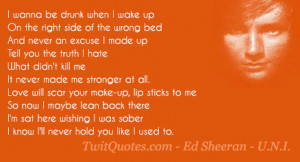 Ed Sheeran Quotes- TwitQuotes