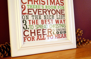 Free Printable Subway Art | Christmas Subway Art Inspired by ELF