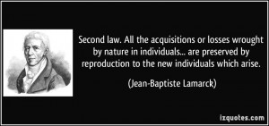 second law. All the acquisitions or losses wrought by nature in ...