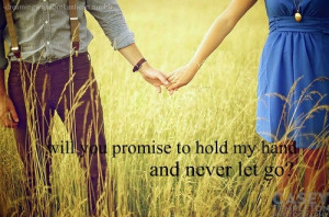 Your hand in mine forever.