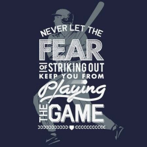We all strike out! Don't let it stop you! #Baseball #strikeout