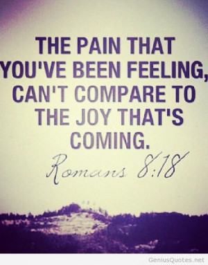 Feeling the pain quote romans