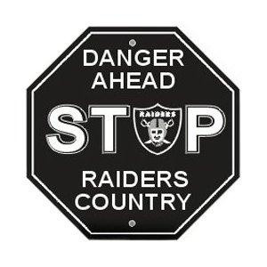 Oakland Raiders Stop Sign ~ NEW