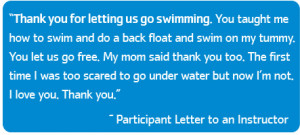 75 provides swim and water safety instruction for a child at risk of ...