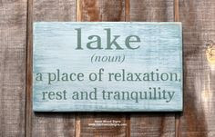 .com Lake House, Lake Decor, Lake Life, Lake Noun Sign, The Lake ...