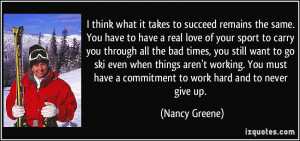 More Nancy Greene Quotes