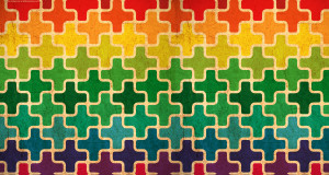 Colorful pattern Twitter background