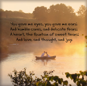 Love Quotes In The Background Of cute Couple In boat on The Beautiful