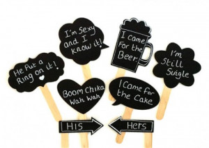 Photo Booth Props Speech Bubble Props Chalk board Photobooth Props ...