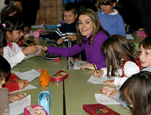 Children at La Gesta school in the region of Asturias got the chance ...