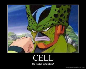 funny cell dragon ball z photo 26897757 fanpop