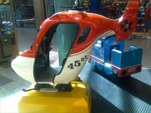 Coin Operated Helicopter Ride