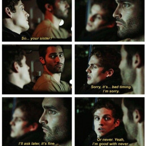 Teen Wolf Season 3 Isaac Lahey and Derek Hale