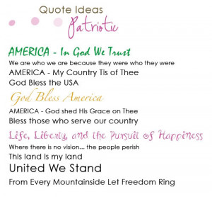 You'll find great patriotic quotes and patriotic quotations to inspire ...