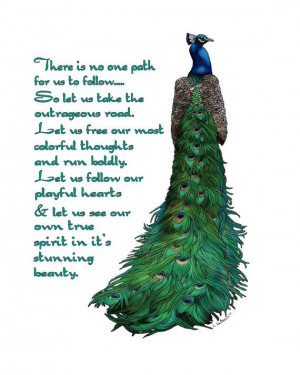 Peacock Word Art Print by LeBeau on Etsy
