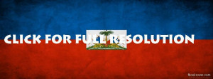 Haiti Flag facebook cover