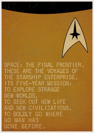Space: The Final Frontier... Stretched Canvas by Ewan Arnolda ...