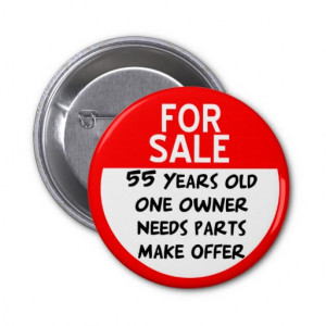 55th year old birthday designs buttons