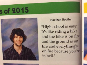 The dry humour yearbook quote