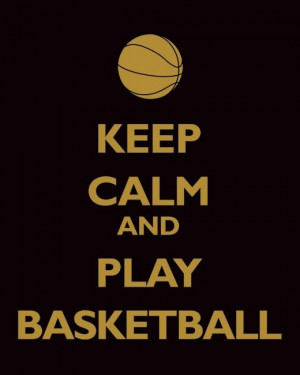 Keep Calm and Play Basketball