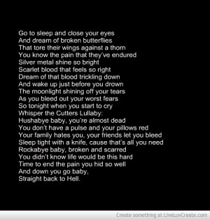 Cutters Lullaby Poem