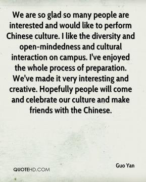 Guo Yan - We are so glad so many people are interested and would like ...