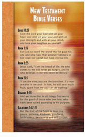 New Testament Bible Verses Memory Cards - NST2107