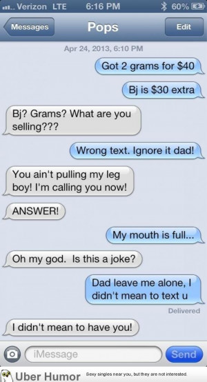 people prank text their parents pretending to be a drug dealer 20