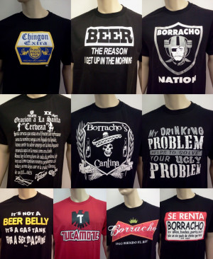 MENS-FUNNY-BEER-BORRACHO-T-SHIRTS-FREE-SHIPPING-NEW-DRINKING-TEE-SM ...