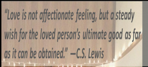love c.s. lewis quote