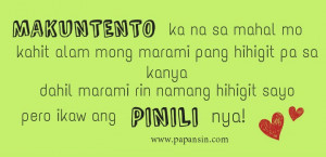Compilation of tagalog love quotes, patama quotes, papansin quotes and ...