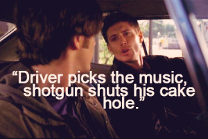 Dean winchester driver picks the music