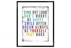 Sing Out Loud Framed Print