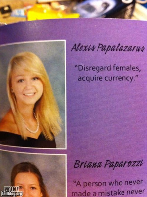 Yearbook Quote WIN