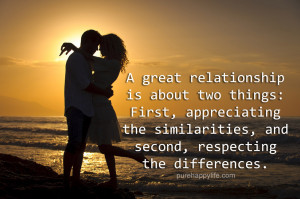 Relationship Quote: A great relationship is about two things: First ...