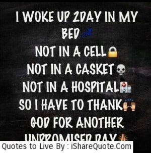 woke up 2 day in my bed not in a cell….