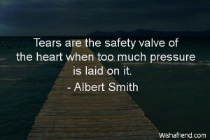 ... the safety valve of the heart when too much pressure is laid on it